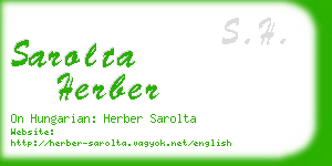 sarolta herber business card